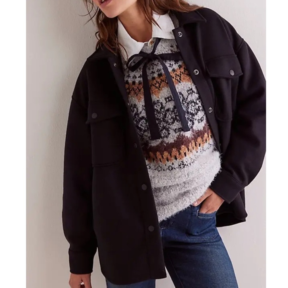 NWOT Lola shirt jacket by We The Free from Free People in size Large
